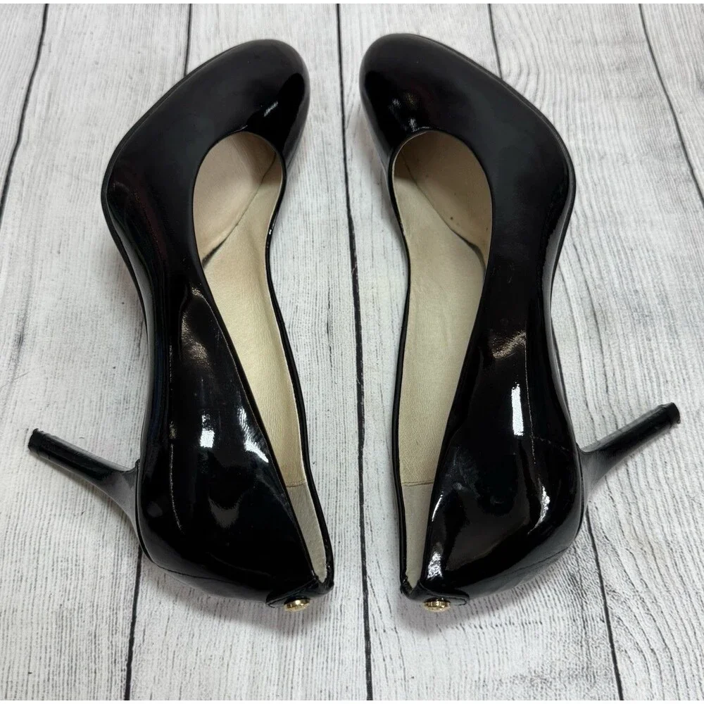 Michael Kors Black Patent Leather Shoes  3.5” Heel Women 7 M Flex Pump